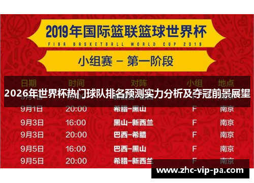 2026年世界杯热门球队排名预测实力分析及夺冠前景展望 2026年世界杯热门球队排名预测实力分析及夺冠前景展望